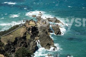 Amazing view of the Cape Byron Lookout from the walking track.