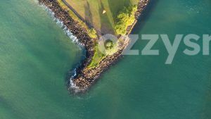 Straight-down shot of Missingham Park during sunrise