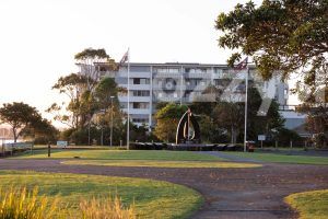 RSL Memorial Park at sunset in Ballina.